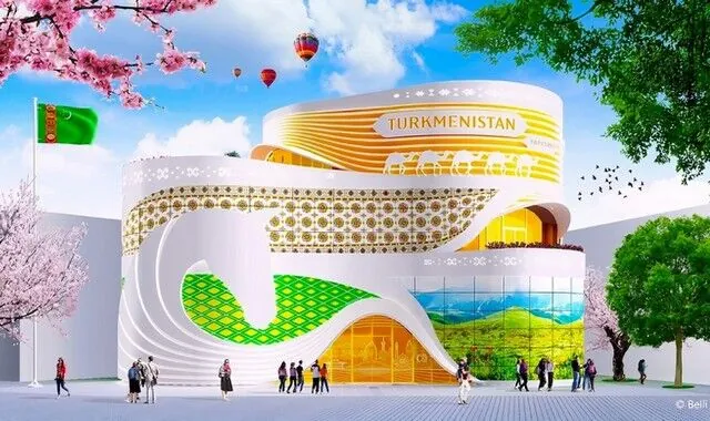 Osakada "Expo 2025" sergisinde Türkmenistanyň pawilýonynyň dizaýny görkezildi
