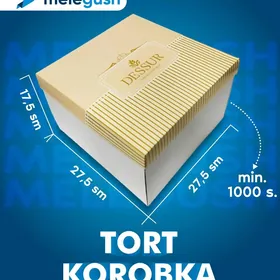 Karobka tort uchin kagyzdan