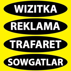 Reklama Trafaret Wizitka Sowga