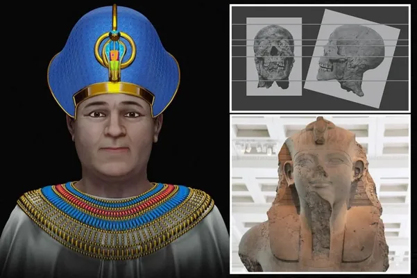 Tutanhamonyň atasy faraon Amenhotep III-niň ýüz keşbi döredildi. Ol 3400 ýyl mundan ozal ýaşap geçipdir