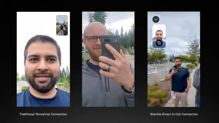 Starlink теперь работает на обычных смартфонах: SpaceX показала видеозвонок