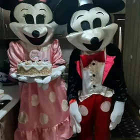 Mikki and Minnie mouse kastyum