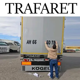 Trafaret Wizitka Stiker Baner