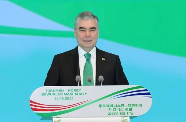 Gurbanguly Berdimuhamedowyň Türkmen-koreý işewürlik maslahatyndaky ÇYKYŞY