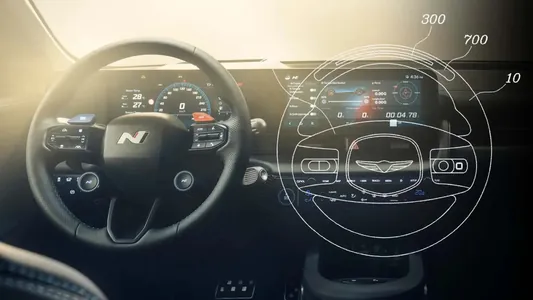 Hyundai патентует руль с индикаторами переключения передач, как у Ferrari