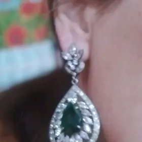 сережки из серебра