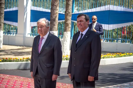 Антониу Гутерриш открыл новое здание Представительства ООН в Ашхабаде