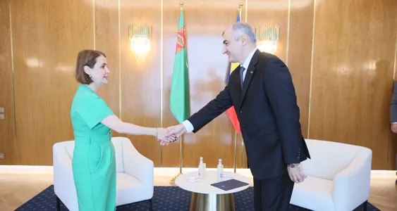 Türkmenistanyň DIM-niň başlygynyň orunbasary Rumyniýanyň diplomatik edarasynyň ýolbaşçysy bilen duşuşdy