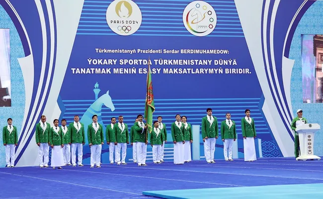 Türkmenistanly türgenler Olimpiada-2024-e gatnaşmak üçin Pariže ugradylar
