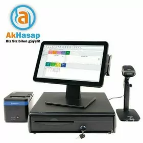 🟩AKHASAP KASSA APARAT BARKOD SKANER CEK PRINTER