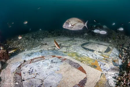 На дне моря в Италии обнаружен мраморный пол затопленной римской виллы