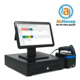 🟩AKHASAP KASSA APARAT BARKOD SKANER CEK PRINTER