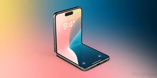 Apple Galaxy Z Flip görnüşli iPhone-yň üstünde işleýär. Ol 2026-njy ýylda çykar