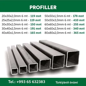 Profil dürli görnüşleri