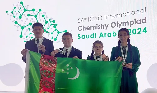 Туркменские химики-школьники привезли медали с Международной олимпиады в Эр-Рияде