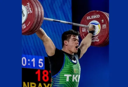 Türkmen agyr atletikaçysy Parižde iň gowy netijesini gaýtalap bilmedi