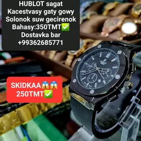 HUBLOT SAGAT-LAR. GARANTIYALY