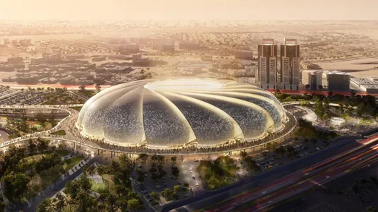 Saud Arabystanynda özboluşly Aramco stadionynyň renderi hödürlendi