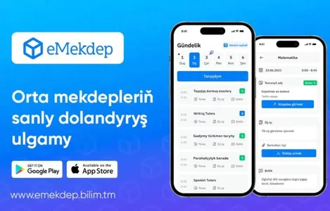 Türkmenistanda okuwçynyň gündeliginiň elektron görnüşini hödürleýän «E-mekdep» ulgamy işe girizildi