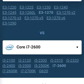 🟢i7-2600 [xeon e3 1270]