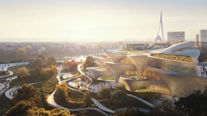 Zaha Hadid býurosy Daşkentde milli äheňleri we futurizmi özünde jemlejek özboluşly ylmy merkez gurar