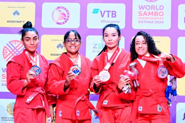 Türkmen samboçylary Astanada dünýä çempionatynda 6 medal gazandylar - img 2