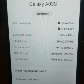 samsung a 03 s