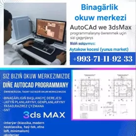 AutoCAD we 3ds max dizayn isi