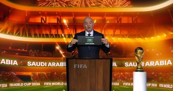 2034-nji ýylyň futbol boýunça dünýä çempionatyny Saud Arabystany kabul eder