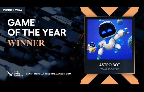 Astro Bot стала игрой года на The Game Awards 2024