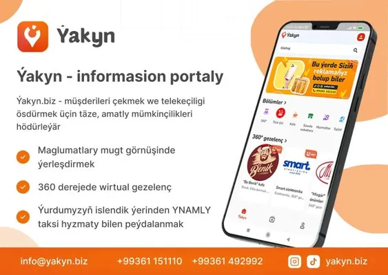 "Ýakyn" maglumat portaly telekeçiligi ösdürmek üçin amatly mümkinçilikleri hödürleýär