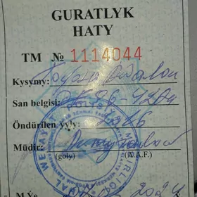 Guratlyk hat tapyldy