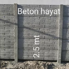 Beton zabor (Haýat)