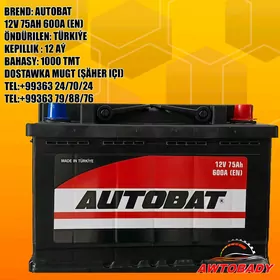 Akumulýator AUTOBAT 12V 75AH