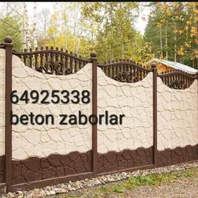 beton zabor