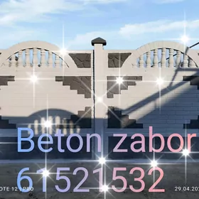 beton zabor