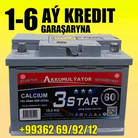 GARAŞARYNA Akumulýator 3 STAR 12V 60AH