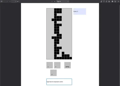 “Tetris” we Doom oýunlaryny indi PDF-de oýnap bolýar