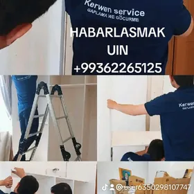 OFİS,ÖÝ,MEBEL GAPLAMA HYZMATY