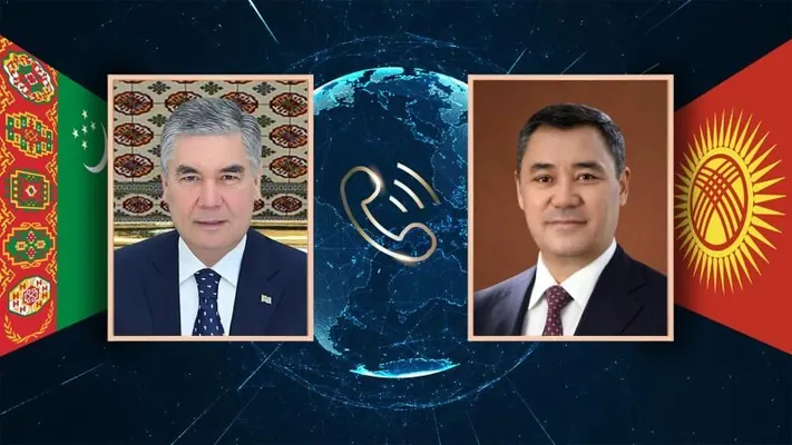 Gurbanguly Berdimuhamedow Sadyr Žaparowy Aşgabatda geçiriljek foruma çagyrdy