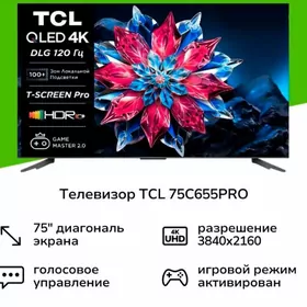 Телевизор TCL Android SmartTV QLED ekran Telewizor
