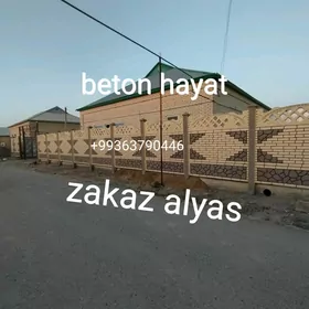 beton zaborlar hayat