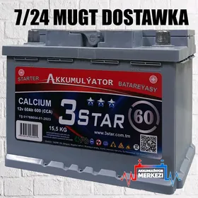 📢GARAŞARYNA 🛑Akum 3 STAR 12V60AH