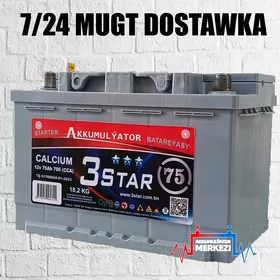 📢 AKUMULÝATOR 🛑 3 STAR 12V75AH