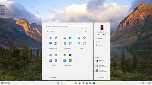 Windows 11-iň täzelenen «Başlat» menýusy görkezildi