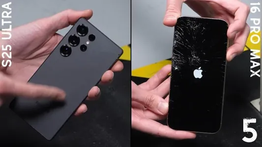 Galaxy S25 Ultra и iPhone 16 Pro Max многократно бросали на бетон: какой выдержал?
