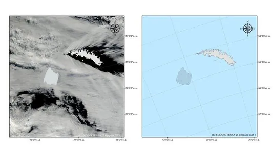 Самый крупный в мире айсберг все-таки приблизился к острову Южная Георгия