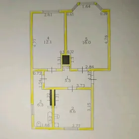 1etaj 2komn 150kw