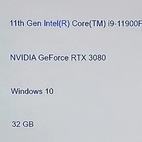 I9-11900F Rtx 3080