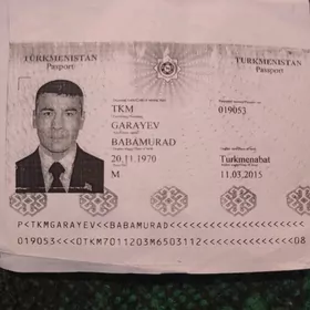 pasport ýitdi